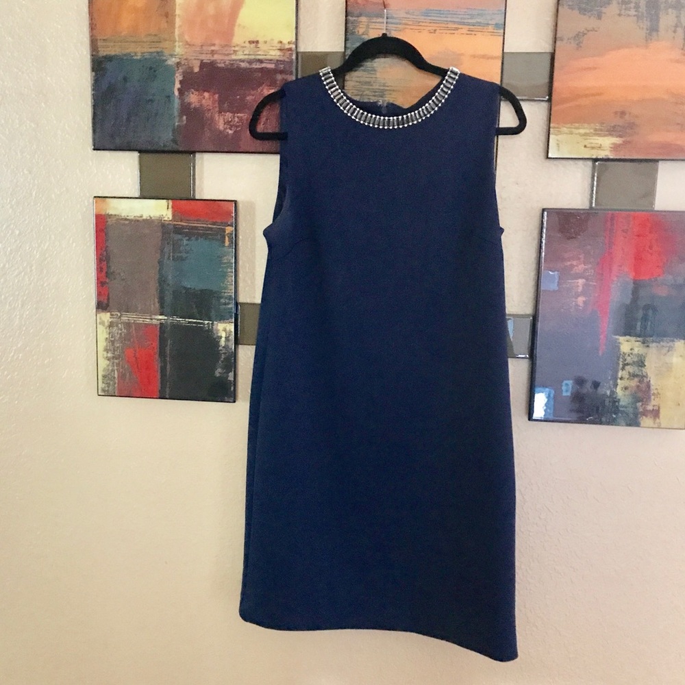 Cynthia Rowley Navy Blue Sheath Dress Sz 12
